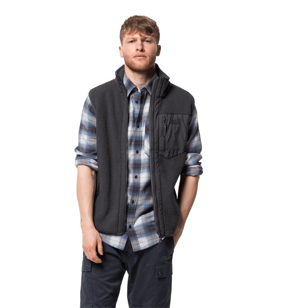 Jack Wolfskin KINGSWAY Vestes Homme Noir - MCVAYDU-78